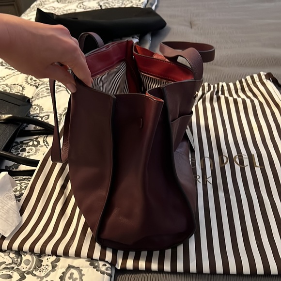 Henri bendel wine leather tote bag - Picture 8 of 8